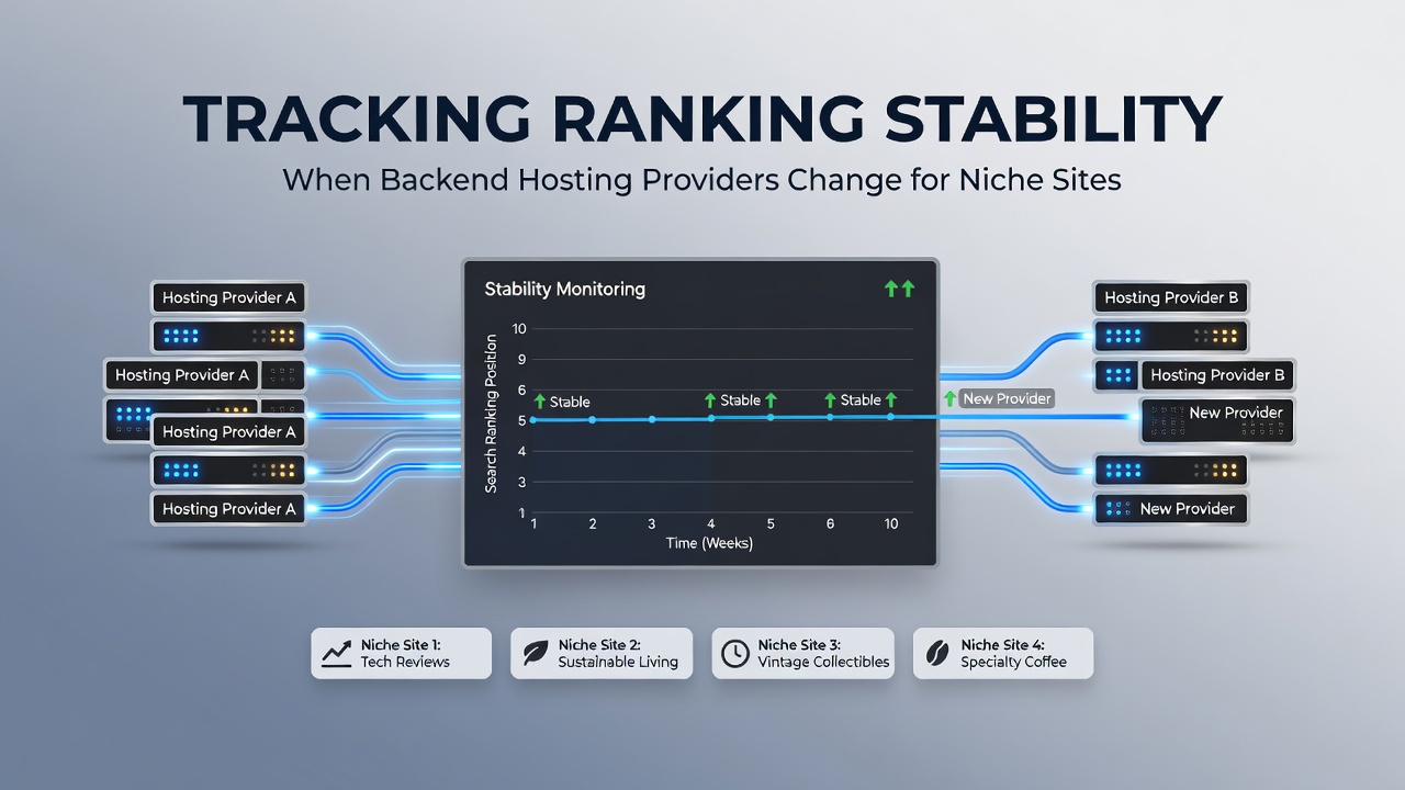 Tracking Ranking Stability When Backend Hosting Providers Change for Niche Sites